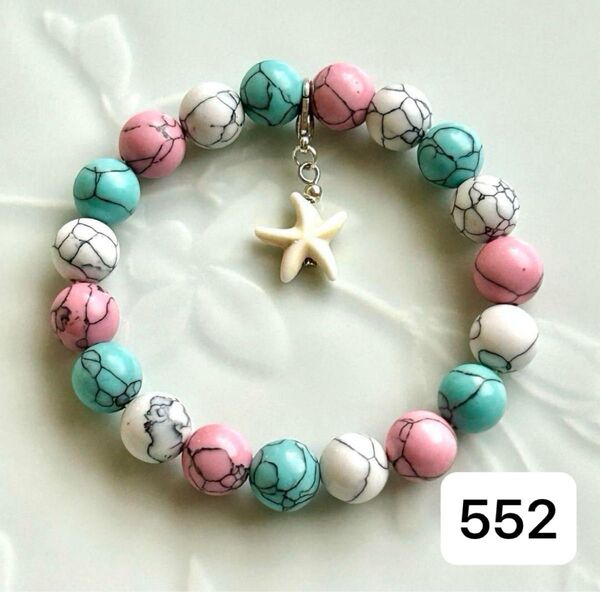 No.552 天然石ブレスレット パワーストーン ハンドメイド