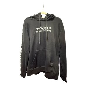 メンズパーカーZAD BLACK DIAMOND プルオーバーパーカー ブラック