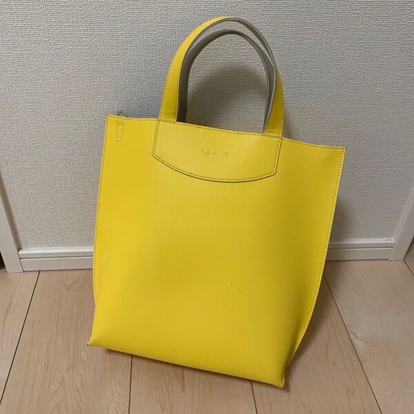 agnes b. トートバッグ イエロー