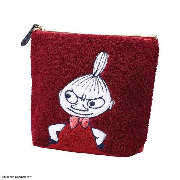 MOOMIN ムーミン もこもこレッド ポーチ リトルミイポーチ 小物入れ コスメポーチ プチポーチ
