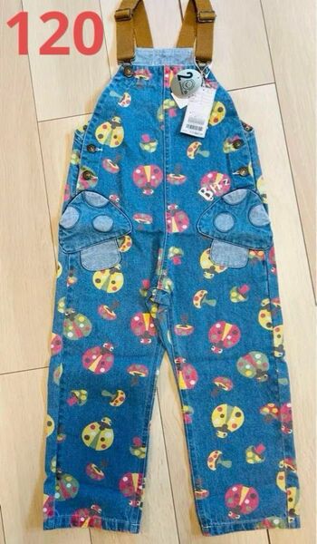 ビッツ 子供服 デニム サロペット 120 オーバーオール