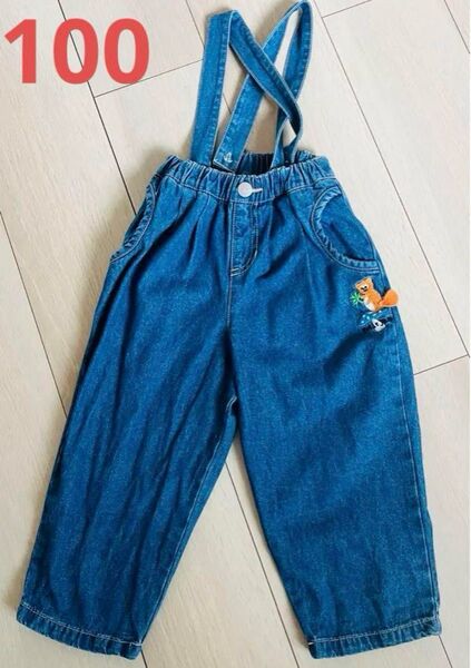 子供服 petitejam サロペット デニム オーバーオール 100