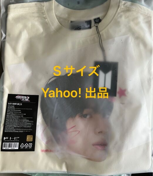 防弾少年団 BTS ジン #RUNSEOKJIN_EP.TOUR GOYANG S/S T-SHIRT Tシャツ BEIGE S
