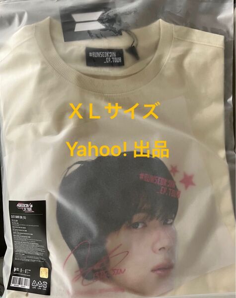 防弾少年団 BTS ジン #RUNSEOKJIN_EP.TOUR GOYANG S/S T-SHIRT Tシャツ BEIGE XL