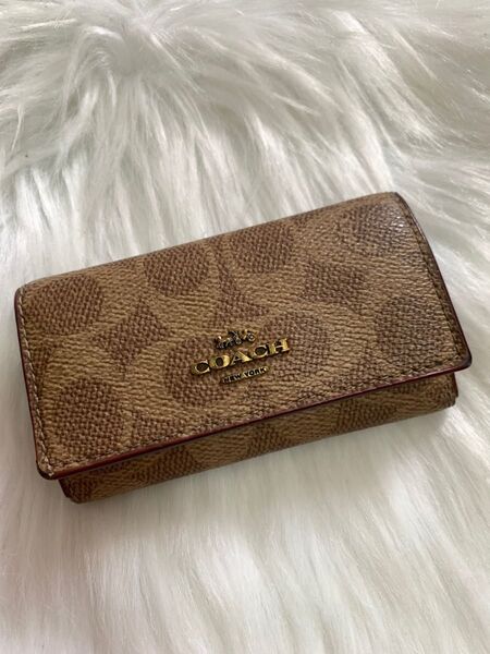 COACH モノグラム レザーキーケース