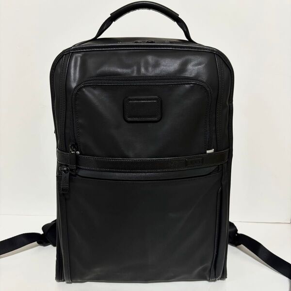 日本限定 TUMI ALPHA3 スリム・エクスパンダブル・ブリーフ・パック バックパック ブラック コーテッドキャンバス
