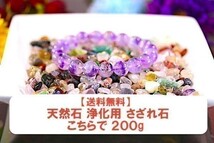 【送料無料】 200g さざれ 中サイズ ミックスジェムストーン 水晶 パワーストーン 天然石 ブレスレット 浄化用 さざれ石 チップ ※1_画像6