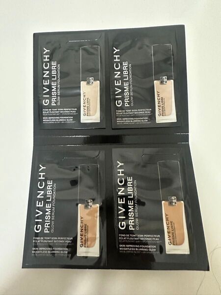 GIVENCHY PRISME LIBRE GLOW SERUM FOUNDATION サンプル 4個セット