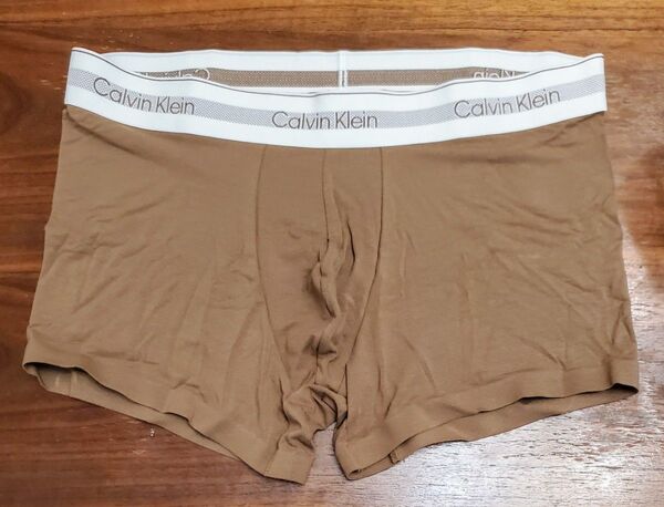 カルバンクライン 新品 メンズ ボクサーパンツ(ホワイト/ブラウンM)