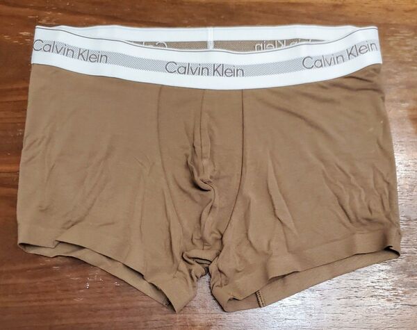 カルバンクライン 新品 メンズ ボクサーパンツ(ホワイト/ブラウンS)