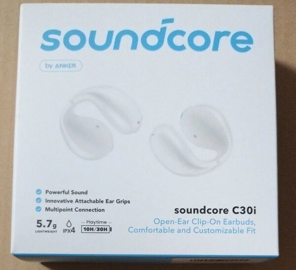 オープンイヤー型ワイヤレスイヤホン Soundcore C30i A3330ZX1