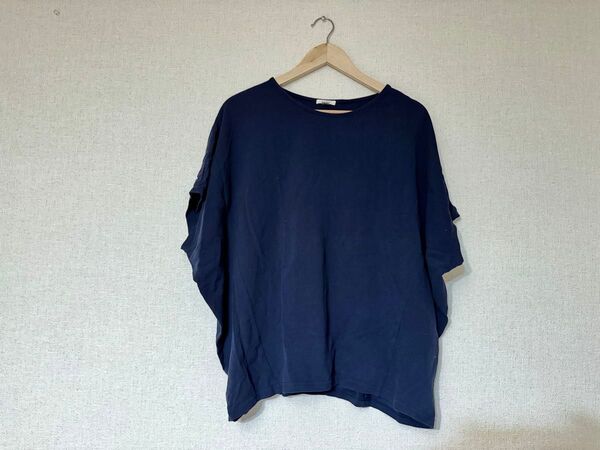 bi abbey days オーバーサイズ ポロシャツ 生地 USAコットン プルオーバー ドルマン