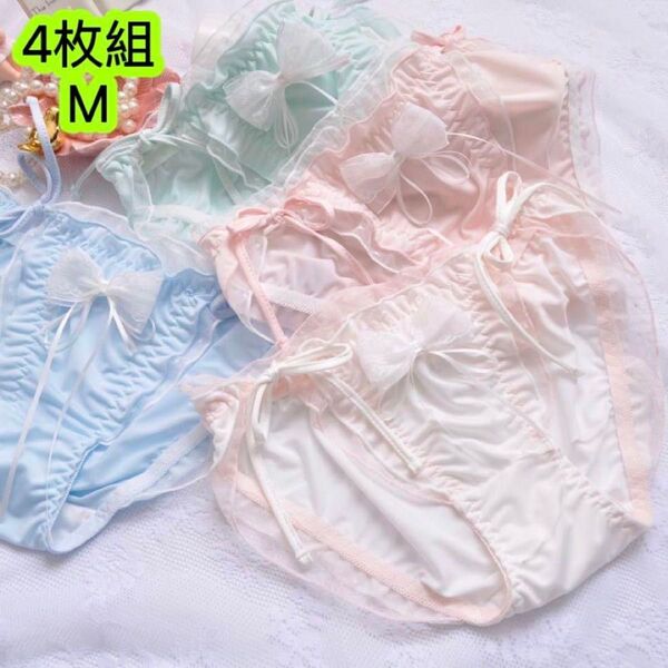 4枚組M 女の子下着 中学生高校生ランジェリー女の子ショーツ 肌着 第213号