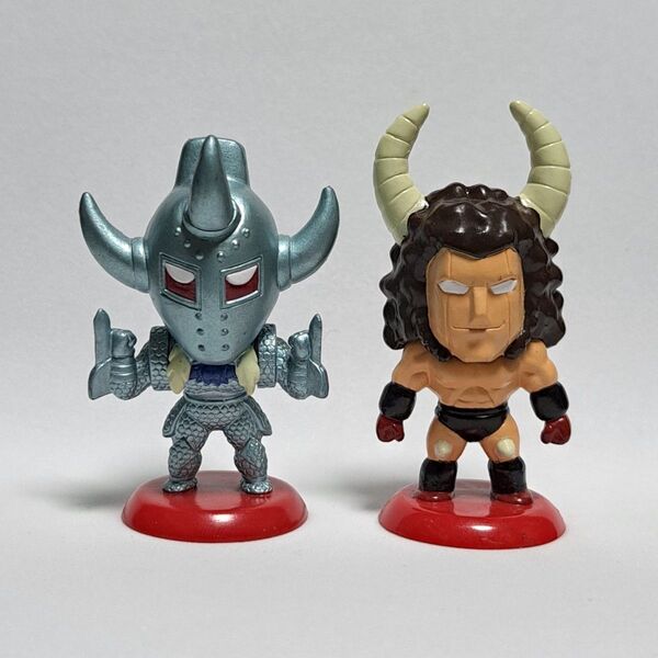 アニメヒーローズ キン肉マン 悪魔将軍&バッファローマン フィギュアコレクション ミニ キン消し ダイキャスト