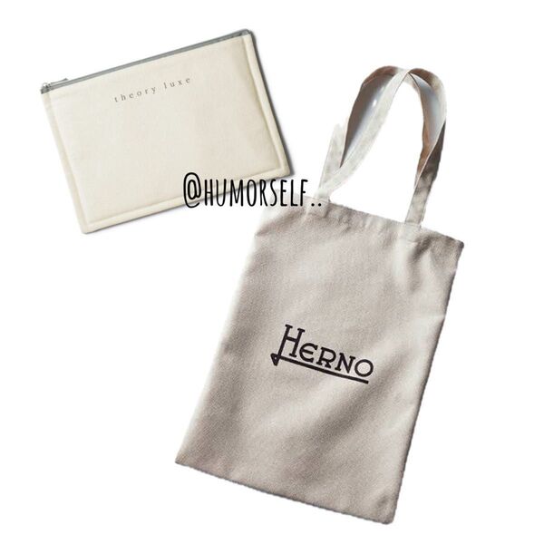 マルチポーチ/トートバッグ 付録 まとめ theory luxe、HERNO ※説明文必読