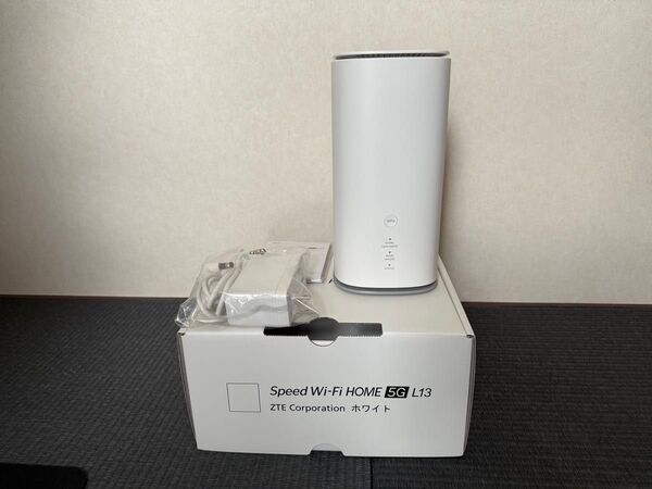 ZTE Speed Wi-Fi HOME 5G L13 ホワイト ホームルータ
