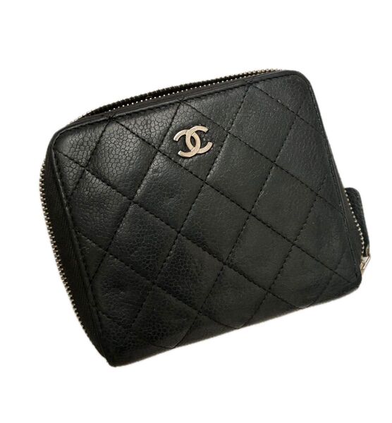 シャネル CHANEL キャビアスキン マトラッセ 財布 ウォレット ココマーク