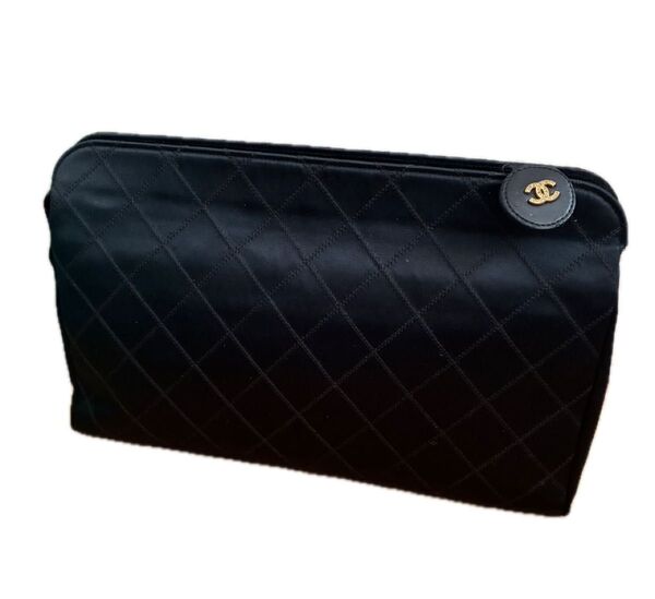 シャネル CHANEL ビジュー ストーン クラッチ ハンドバッグ ポーチ