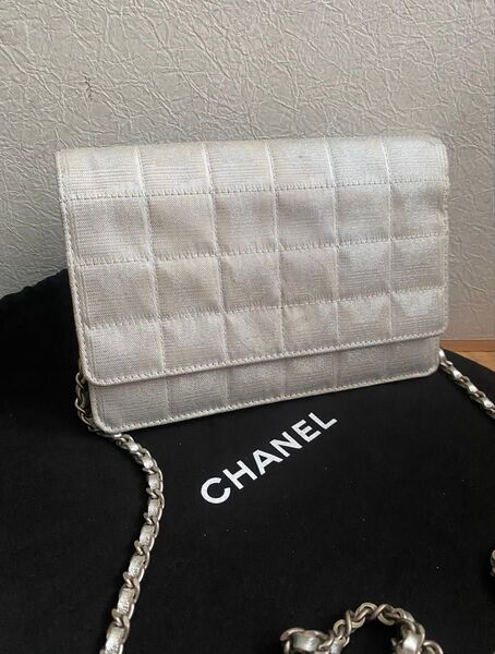 シャネル CHANEL トラベルライン チェーン ショルダーバッグ ウォレット 財布