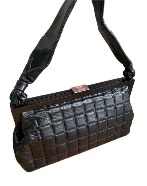 シャネル チョコバー ショルダーバッグ マトラッセ CHANEL ハンドバッグ