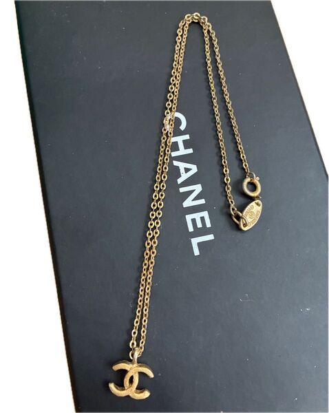 シャネル CHANEL ゴールド チェーン ネックレス ココマーク アクセサリー