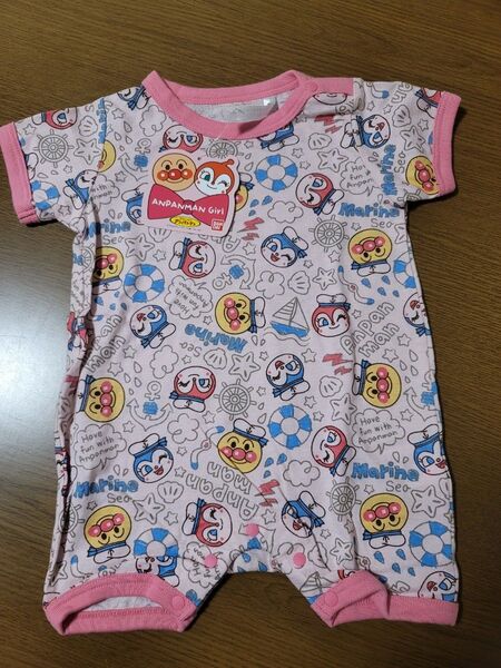 70サイズ ロンパース アンパンマン 半袖 ショートオール