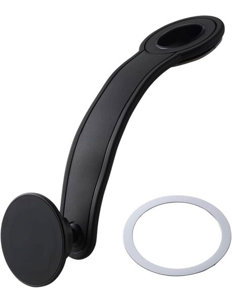 エレコム スマホホルダー 車載 マグネット MagSafe 360度回転 ワンタッチ着脱 ブラック