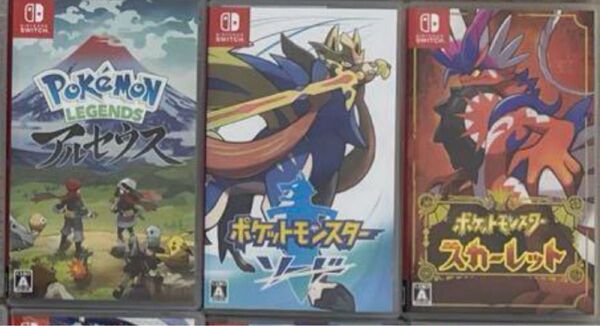 ポケットモンスター switch 3作品 スカーレット ソード アルセウス Switch Nintendo Switchソフト