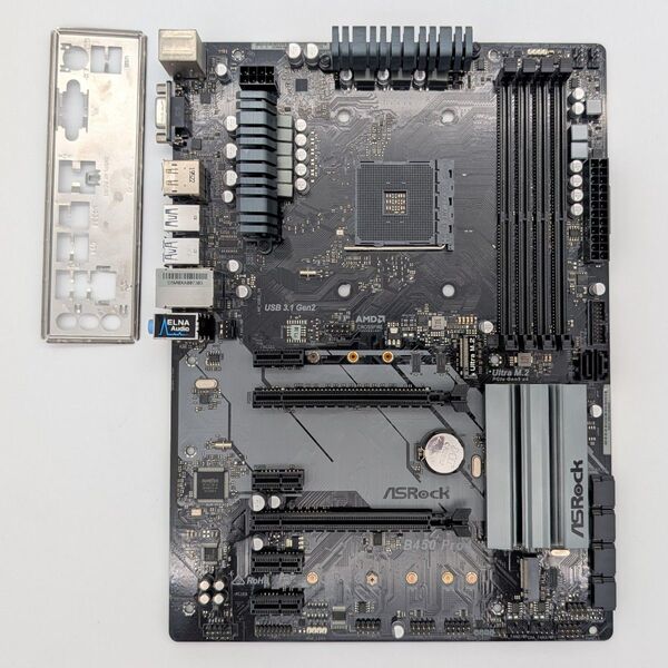 ASRock B450 Pro4 Socket AM4 ATXマザーボード 起動できずジャンク扱い品
