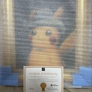 【早い者勝ち】ゴッホピカチュウ キャンバスアート Sサイズ 金枠セット ポケモン
