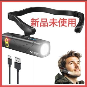 LED ヘッドライト 耳掛け式 ヘッドランプ センサー付き USB充電 アウトドア 超軽量 IPX4 8時間連続使用可能 防災