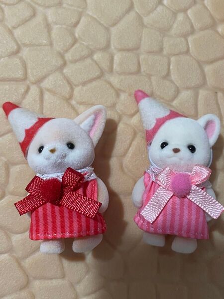 シルバニアファミリー にぎやか赤ちゃん いろえんぴつ フェネック フレンチブルドッグ