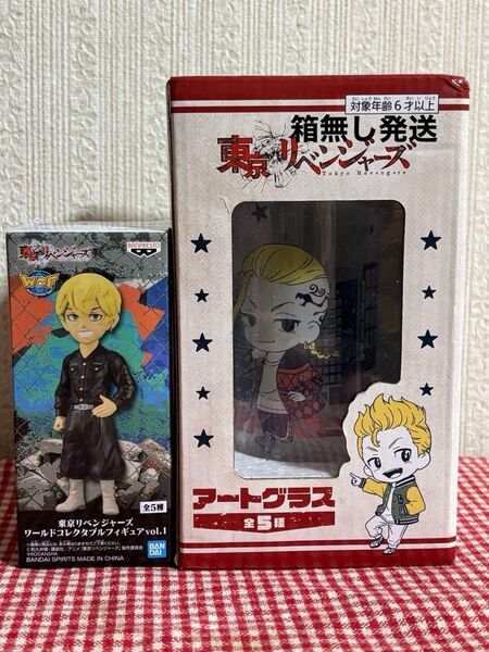 東リべ 東京リベンジャーズ アートグラス龍宮寺堅 ワーコレフィギュア松野千冬
