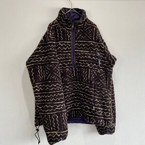 Patagonia パタゴニア グリセード マリ コンドル柄 フリースジャケット 古着 90s
