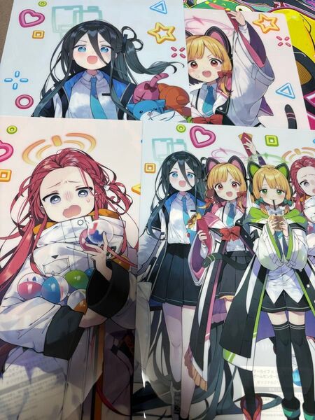 タイトー ブルーアーカイブ ゲーム開発部 特典クリアファイル 4種セット