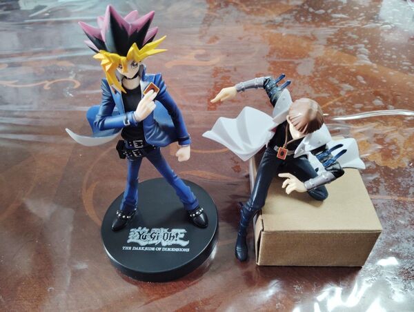 遊戯王 フィギュア 武藤遊戯 海馬瀬人 ぬーどるストッパー YU-GI-OH the darkside of dimensions