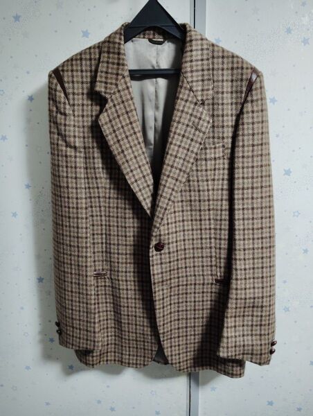 woolton cloth テーラードジャケット スーツ チェック柄 イタリア製 made in ITALY