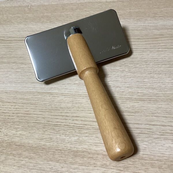 スリッカーブラシ 中・M 9cm幅 ソフト 木目 pm1 犬 ネコ ペット用
