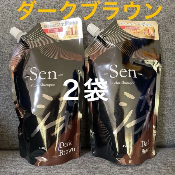 ピコモンテ 2点セット sen 染 セン カラーシャンプー ダークブラウン
