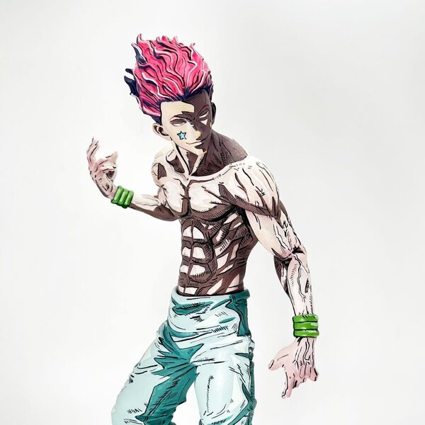 ヒソカ コミックス風リペイントフィギュア二次元彩色 HUNTER×HUNTER ハンターハンター