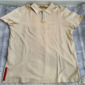 PRADA プラダ ポロシャツ レディース Mサイズ 半袖 Tシャツ コットン