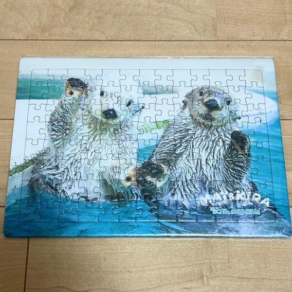 新品 未使用 鳥羽水族館 ラッコ メイちゃん キラちゃん パズル 104ピース ジグソーパズル グッズ