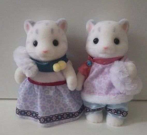 新品 シルバニアファミリー ゆきヒョウ お父さん お母さん 2点セット