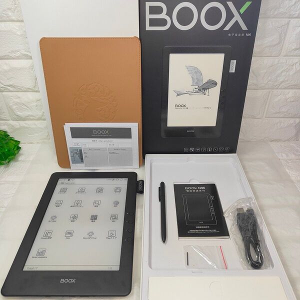 美品 BOOX N96ML 9.7型 E-inkタブレット ペン・専用カバー付き