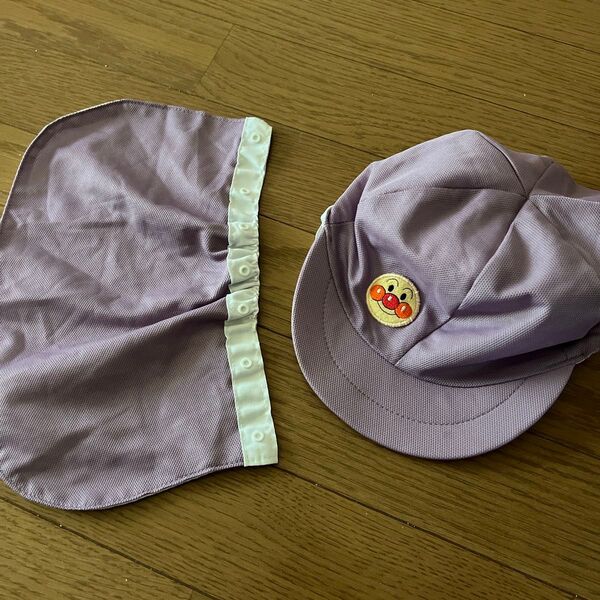 帽子 キャップパープル紫保育園幼稚園子どもキッズぼうしアンパマン