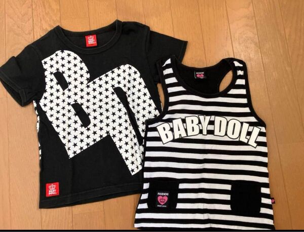 BABY DOLL タンクトップ、Tシャツセット