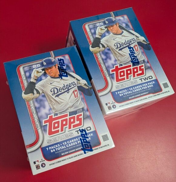 MLB 2025 Topps Series 2 Baseball Value Box 【新品シュリンク未開封2ボックスセット】①