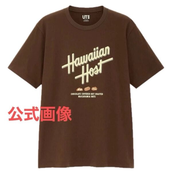 【UNIQLO】ザ・ブランズ ハワイアン ロコ UT グラフィックTシャツ/ハワイアンホースト/チョコレート/L/企業コラボT