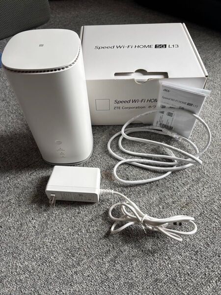 Wi-Fi HOME Speed 5G L13 ホームルーター ホワイト ZTR02 ZTE
