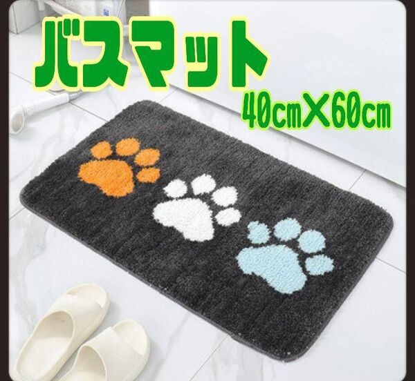 バスマット ネコ足 トイレマット 玄関マット 40×60 洗濯 吸水 速乾